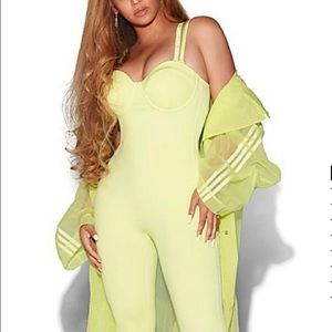SOLD NWT Knit Catsuit Yellow Jumpsuit